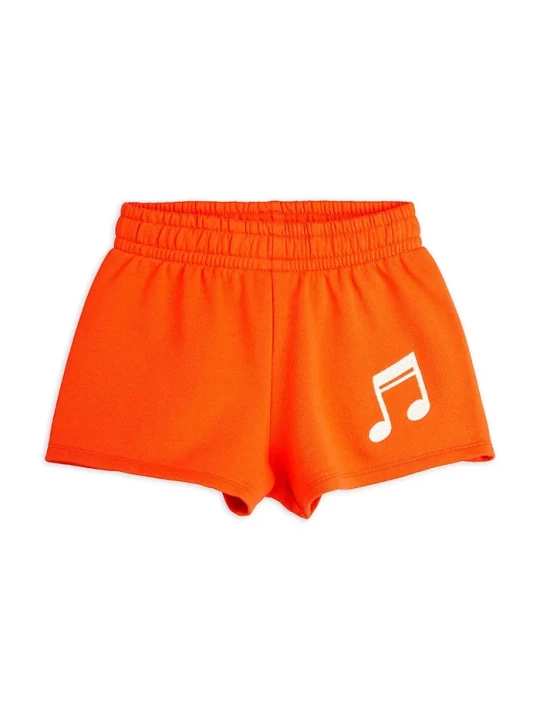 Obrázek produktu Mini Rodini Dětské bavlněné šortky Mini Rodini Note oranžová