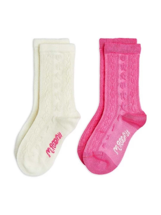 Obrázek produktu Mini Rodini Dětské ponožky Mini Rodini 2-pack růžová