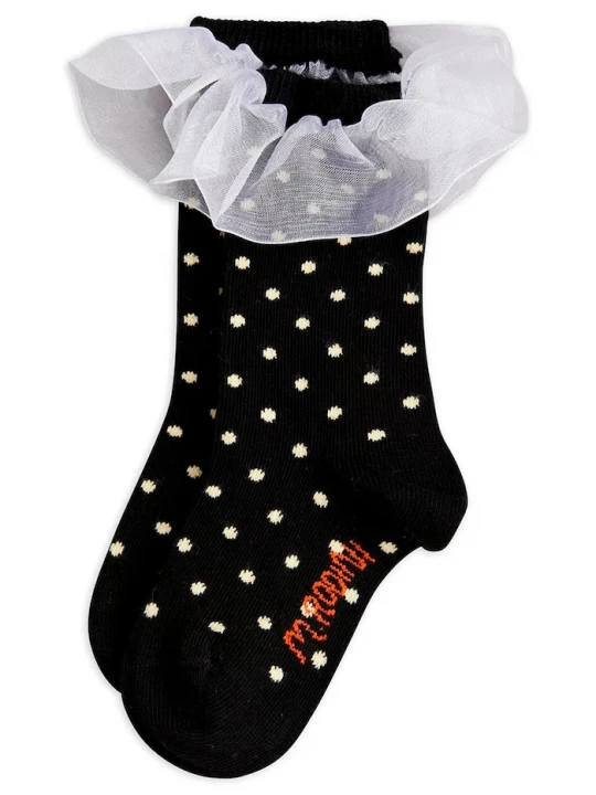 Obrázek produktu Mini Rodini Dětské ponožky Mini Rodini Polka dot černá