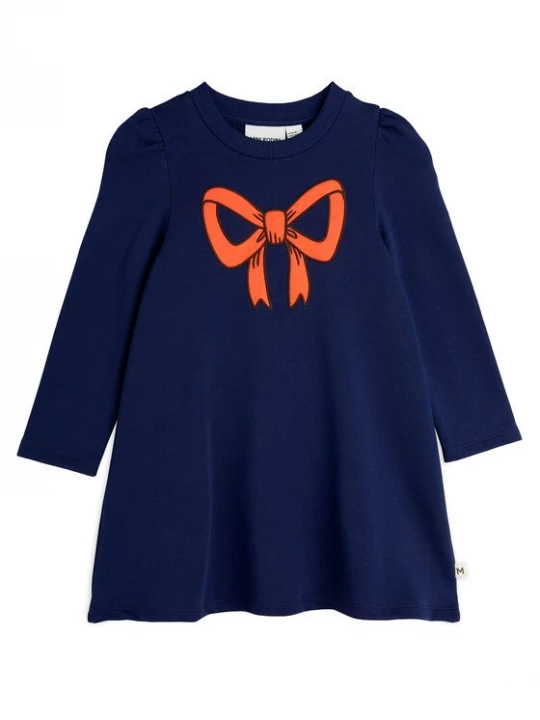 Obrázek produktu MINI RODINI Každodenní šaty Bow 2515011360 Tmavomodrá Regular Fit