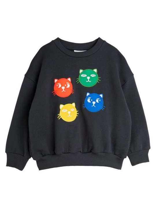 Obrázek produktu MINI RODINI Mikina Cool Cats 2512011999 Černá Regular Fit