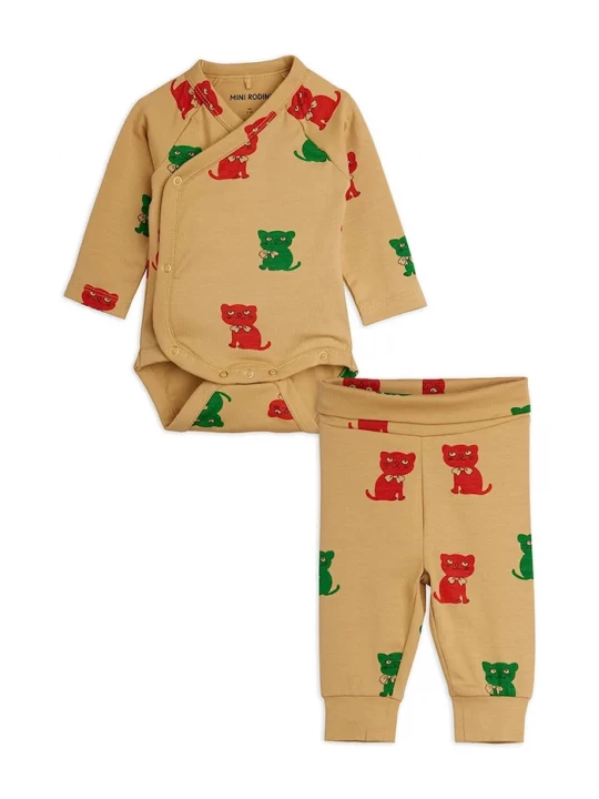 Obrázek produktu Mini Rodini set dětský bavlněný Kittens hnědá