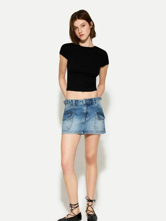 Obrázek produktu Minisukně Bershka světlemodrý denim