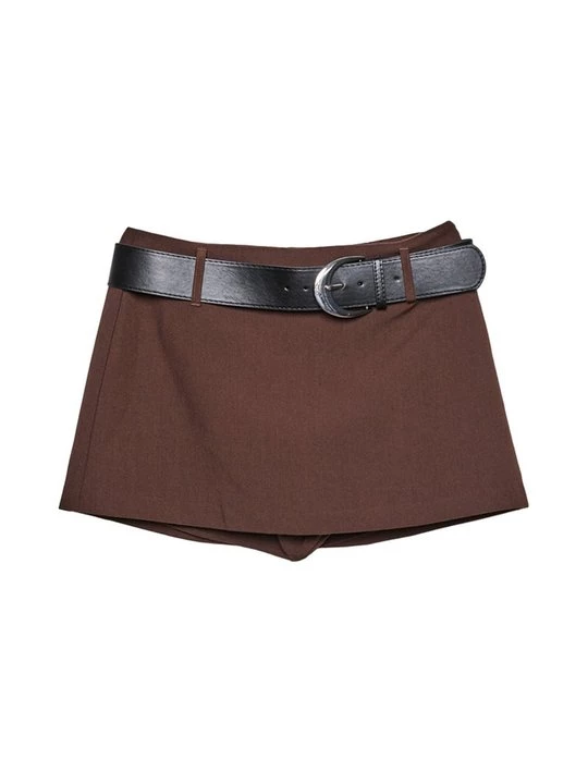 Obrázek produktu Minisukně Stradivarius tmavě hnědá