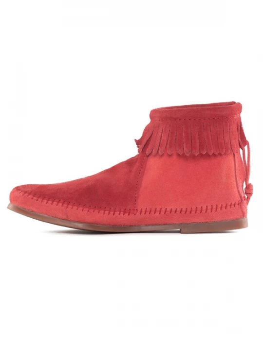 Obrázek produktu Minnetonka Kotníkové boty 'Back Zip' mátová / bílá