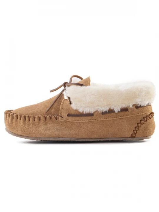 Obrázek produktu Minnetonka Mokasíny 'Chrissy' hnědá / bílá