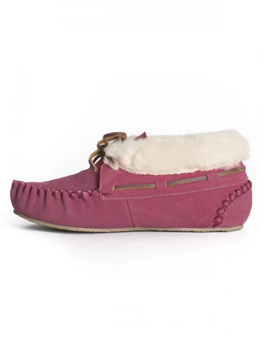 Obrázek produktu Minnetonka Polobotky 'Charley'  krémová / hnědá / malinová