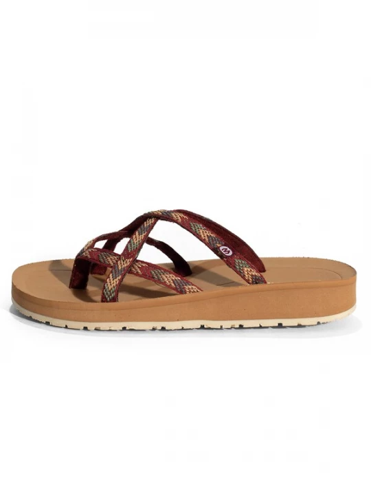 Obrázek produktu Minnetonka Žabky 'Hanna' béžová / hnědá / zelená