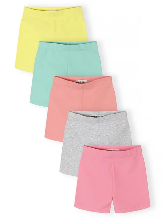 Obrázek produktu MINOTI Legíny tyrkysová / žlutá / šedý melír / oranžová / pink