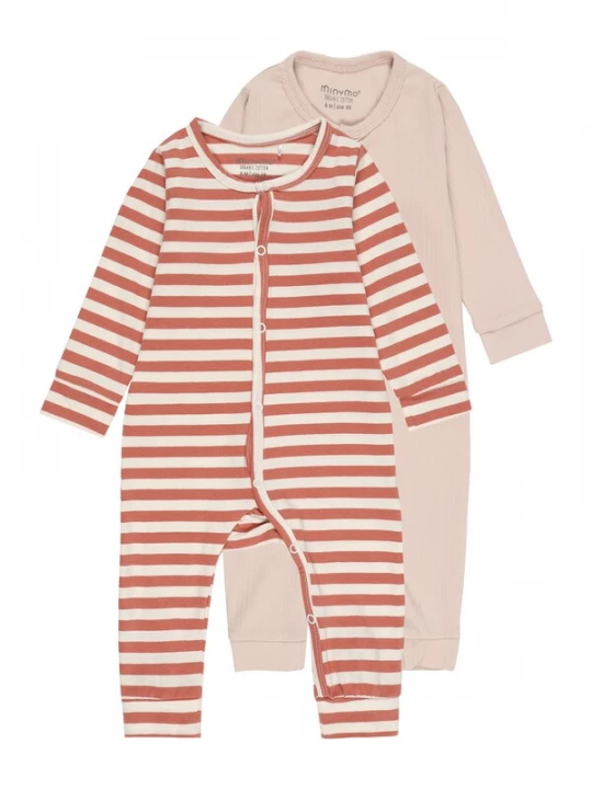 Obrázek produktu MINYMO Dupačky/body  růžová / rezavě červená