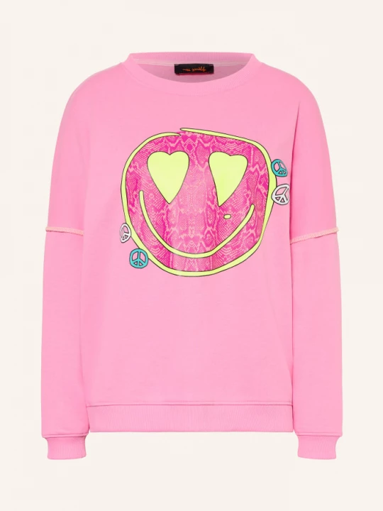 Obrázek produktu Miss Goodlife Mikina růžová / červená / neonově žlutá
