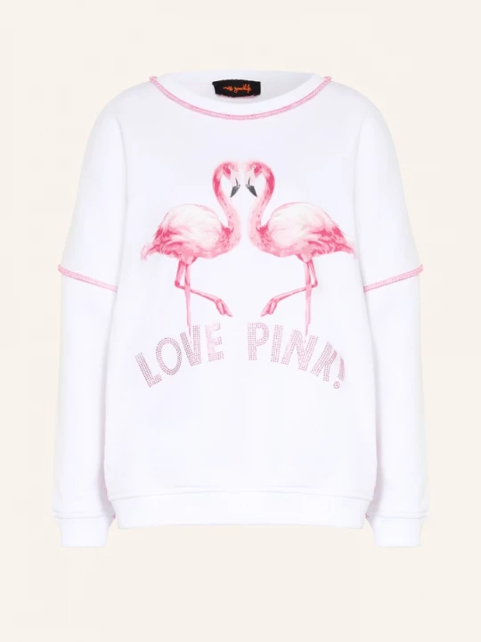 Obrázek produktu Miss Goodlife Oversized Mikina bílá / růžová