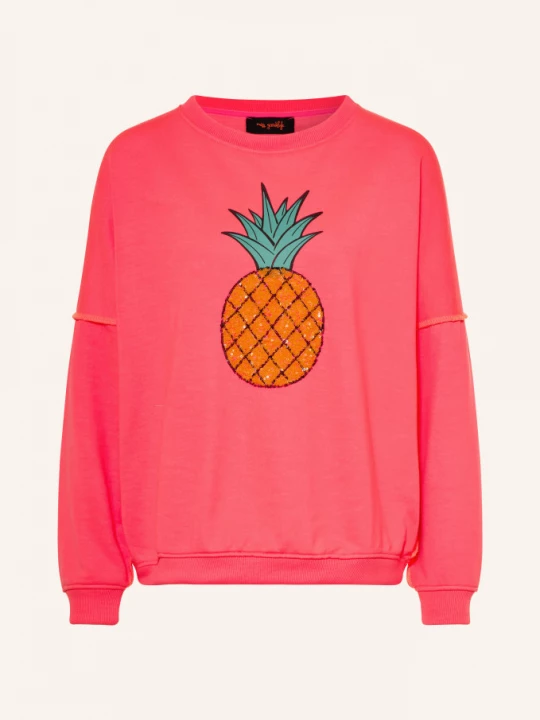 Obrázek produktu Miss Goodlife Oversized Mikina S Flitry neonově růžová / neonově oranžová / zelená
