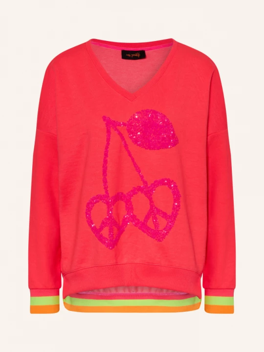 Obrázek produktu Miss Goodlife Oversized Mikina S Flitry neonově růžová / růžová