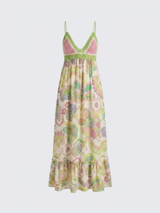 Obrázek produktu Miss June Šaty 'Robe Longue Hortensia' mix barev