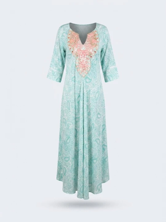 Obrázek produktu Miss June Šaty 'Robe Longue Naomi' tyrkysová