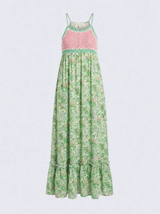 Obrázek produktu Miss June Šaty 'Robe Longue Sorbet' zelená