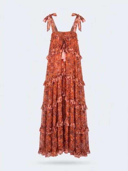 Obrázek produktu Miss June Šaty 'Robe Longue Vanessa' oranžová