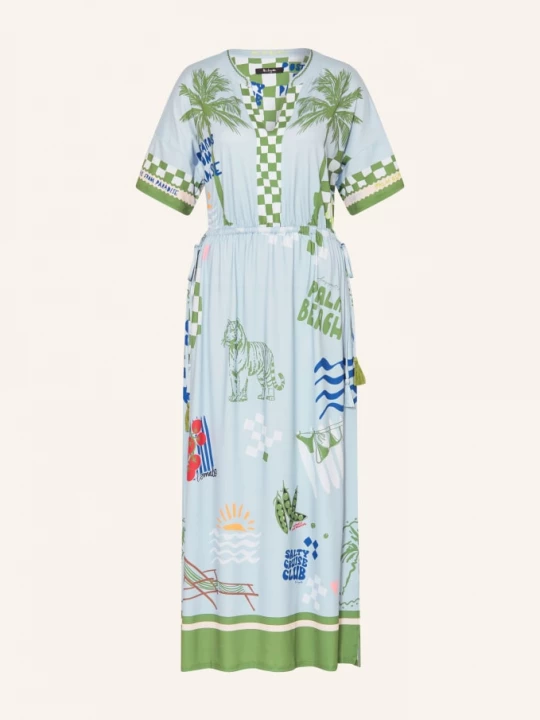 Obrázek produktu Miss Lagotte Šaty tmavě modrá / zelená
