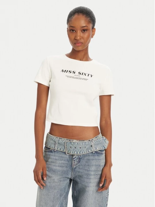 Obrázek produktu Miss Sixty T-Shirt 6L1SJ4300000 Bílá Slim Fit