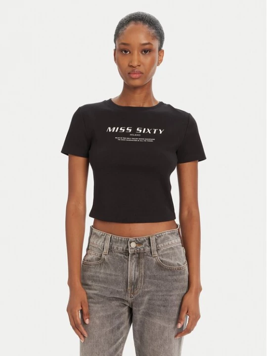 Obrázek produktu Miss Sixty T-Shirt 6L1SJ4300000 Černá Slim Fit
