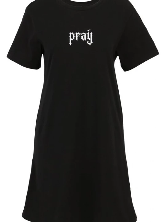 Obrázek produktu Miss Tee Šaty světle šedá / černá / bílá
