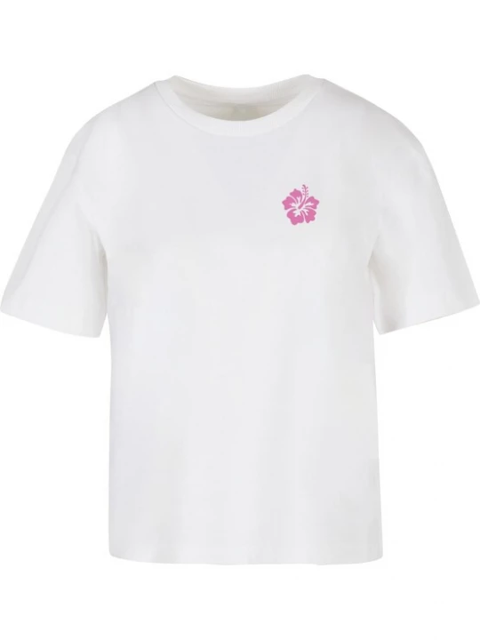 Obrázek produktu Miss Tee Tričko 'Chasing Sunsets' pink / bílá