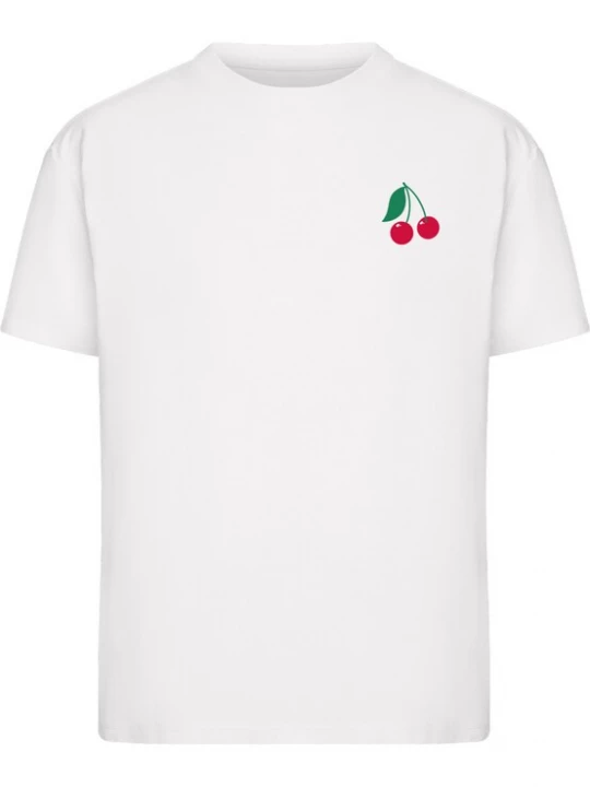 Obrázek produktu Miss Tee Tričko 'Cherry Blossom' zelená / starorůžová / červená třešeň / přírodní bílá