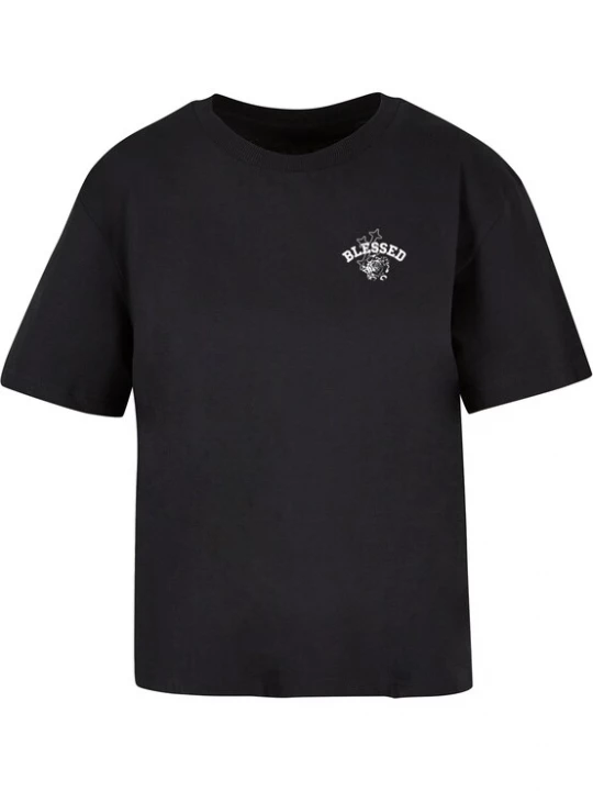 Obrázek produktu Miss Tee Tričko  fialová / černá / bílá