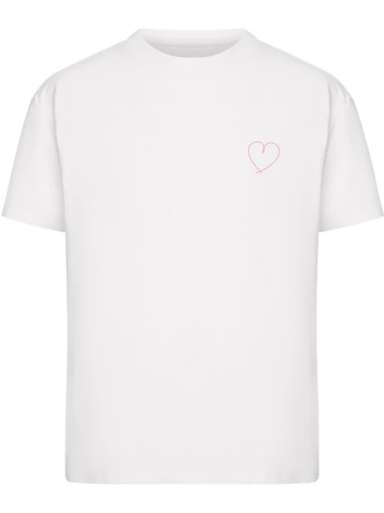 Obrázek produktu Miss Tee Tričko 'Hearts Line' pink / bílá