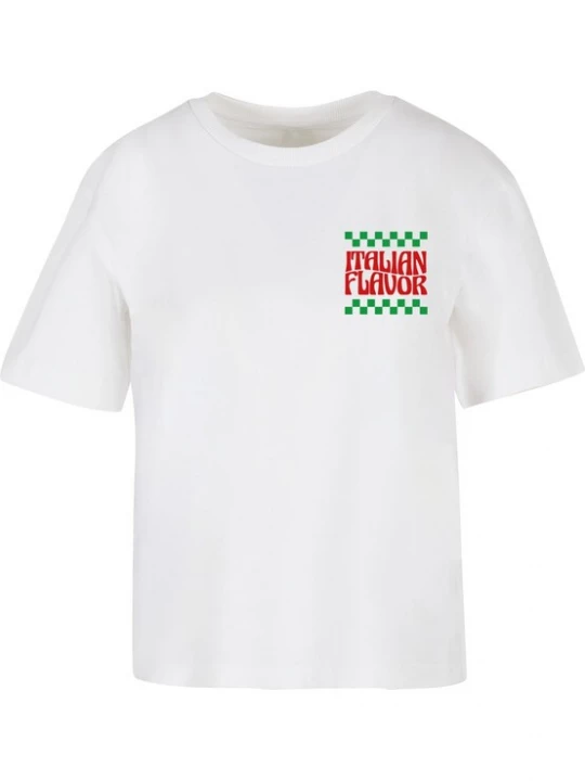 Obrázek produktu Miss Tee Tričko 'Italian Flavor'  zelená / krvavě červená / bílá