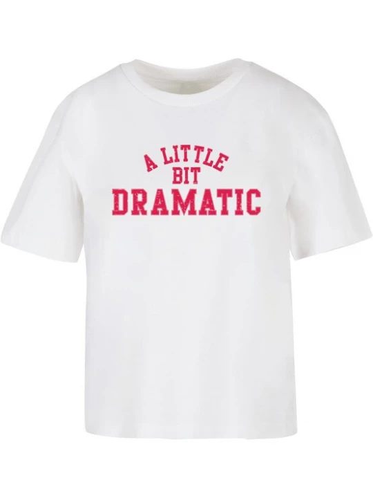 Obrázek produktu Miss Tee Tričko 'Lil Dramatic'  pink / bílá