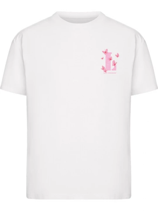 Obrázek produktu Miss Tee Tričko 'Love Yourself And Fly' světle růžová / červená / bílá