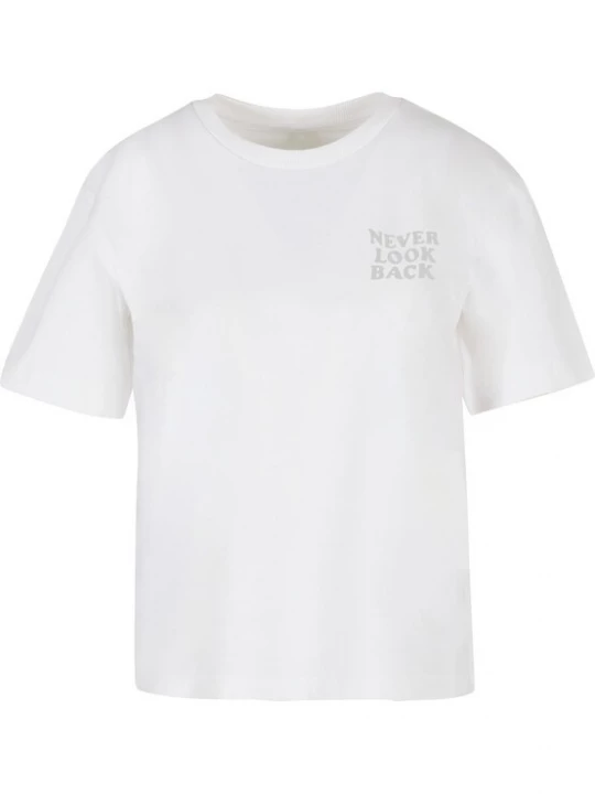 Obrázek produktu Miss Tee Tričko 'Never Look Back'  šedá / bílá