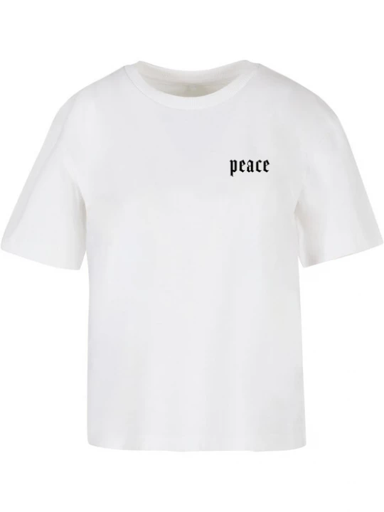Obrázek produktu Miss Tee Tričko 'Peace Hand'  šedá / tmavě šedá / černá / bílá