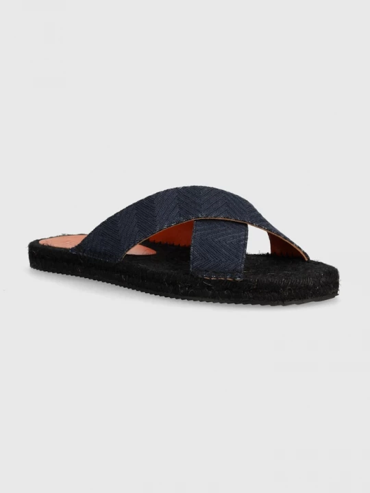 Obrázek produktu Missoni pantofle na plochém podpatku námořnická modř