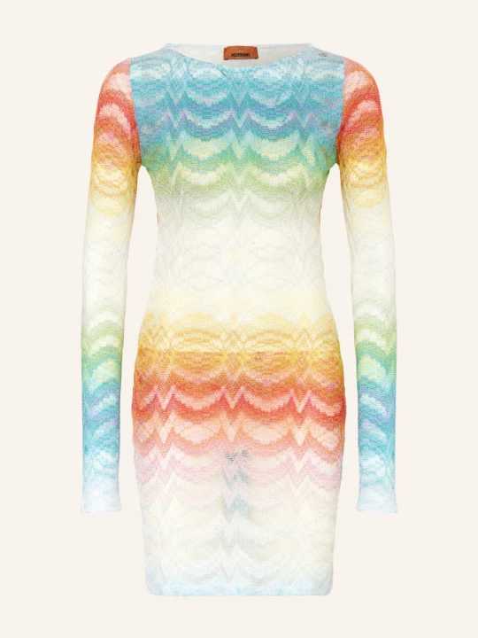 Obrázek produktu Missoni Plážové Šaty S Třpytivou Nití tmavě modrá / oranžová / bílá