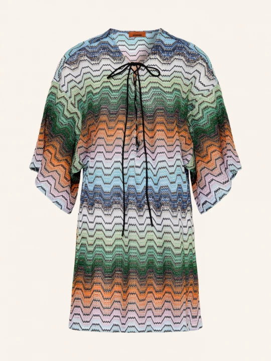 Obrázek produktu Missoni Plážové Šaty S Třpytivou Přízí tmavě hnědá / oranžová / zelená