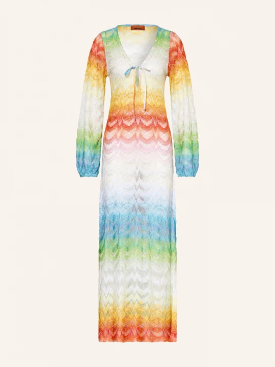 Obrázek produktu Missoni Plážové Šaty S Třpytivou Přízí tyrkysová / oranžová / bílá