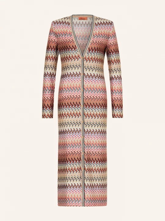 Obrázek produktu Missoni Pletený Kardigan bílá / hnědá / žlutá