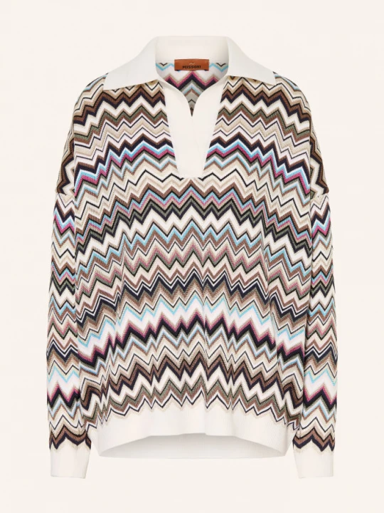 Obrázek produktu Missoni Polokošile Oversize krémová / růžová / tmavě modrá