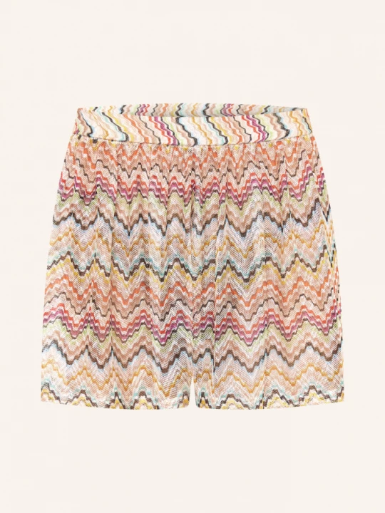 Obrázek produktu Missoni Šortky světle hnědá / oranžová / tmavě modrá