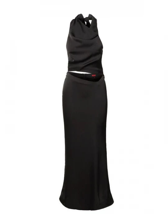 Obrázek produktu Misspap Kostým '(Me) High Neck Satin Cowl Co-ord' černá
