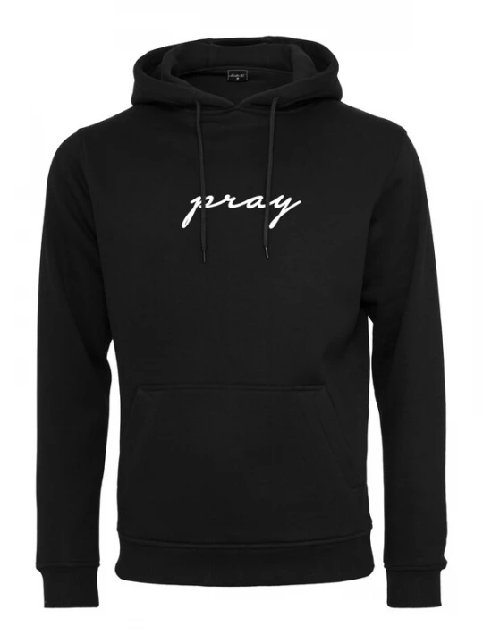 Obrázek produktu Mister Tee Mikina 'Pray'  černá / bílá