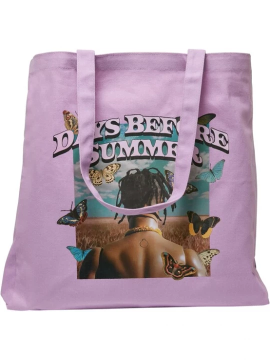 Obrázek produktu Mister Tee Nákupní taška 'Days Before Summer' tyrkysová / hnědá / fialová / černá
