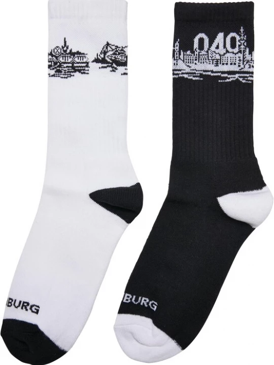 Obrázek produktu Mister Tee Ponožky černá / bílá