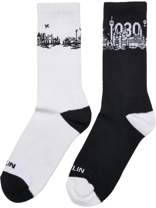 Obrázek produktu Mister Tee Ponožky 'Major City' černá / bílá