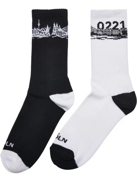 Obrázek produktu Mister Tee Ponožky 'Major City' černá / bílá
