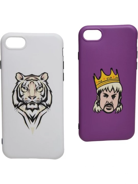 Obrázek produktu Mister Tee Pouzdro na smartphone 'Big Cats I Phone 6 / 7 / 8' žlutá / fialová / černá / bílá