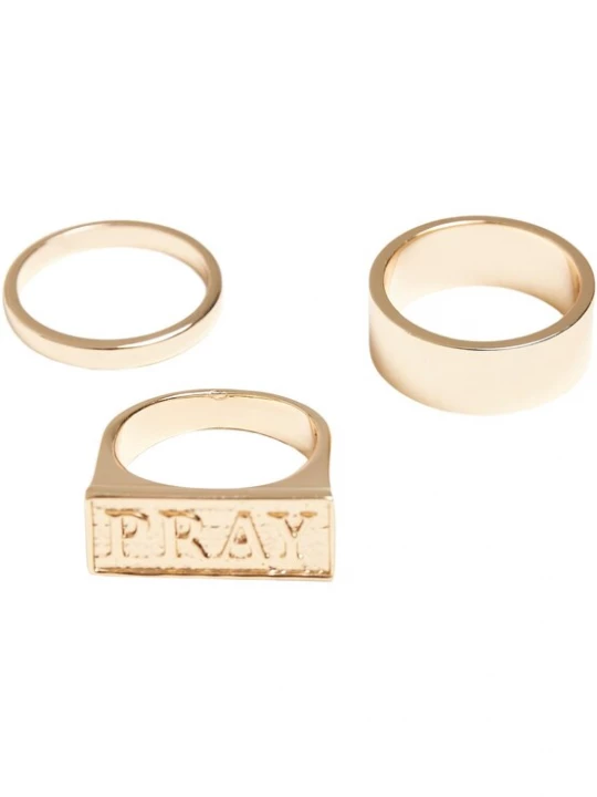 Obrázek produktu Mister Tee Prsten 'Pray'  zlatá